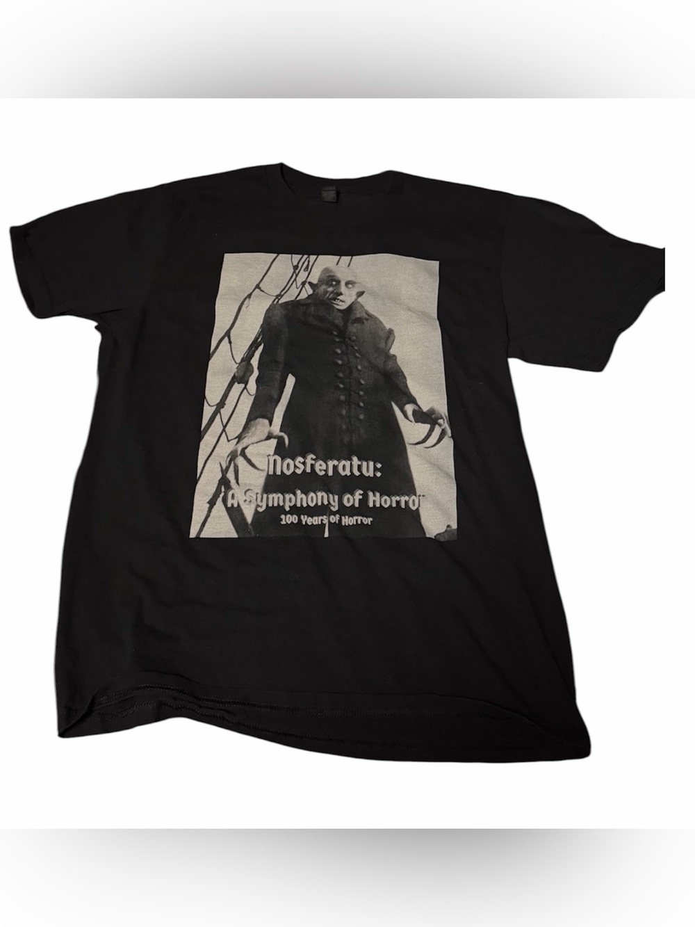 Vintage Nosferatu Vampire Dracula Horror T-shirt   Size L